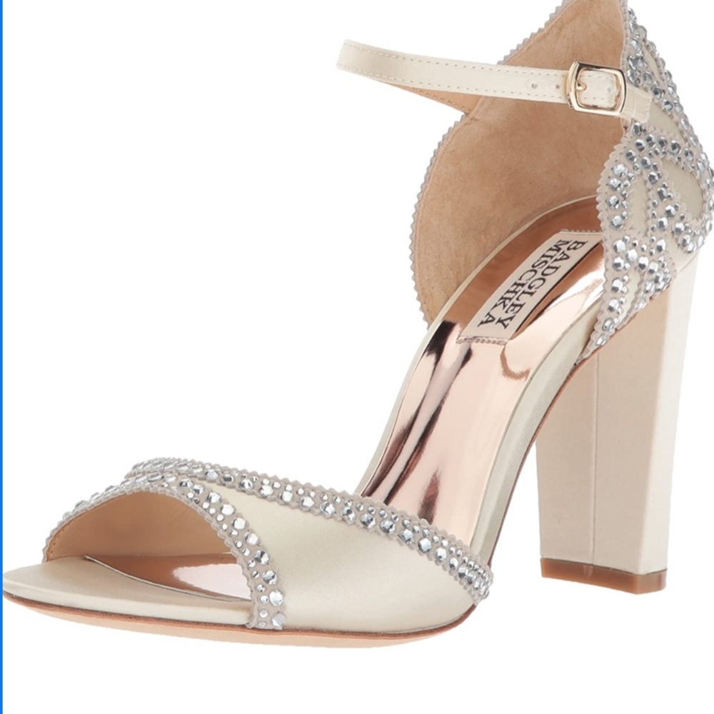 Badgley Mischka Kelly bridal embellished heels